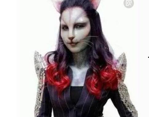 猫脸妆图片,猫脸妆的时尚演绎与魅力解析